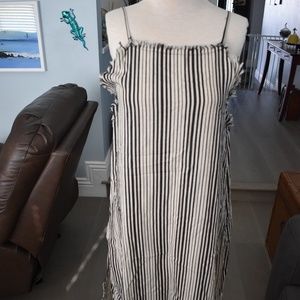 Hazel Black Stripe Dress, Medium